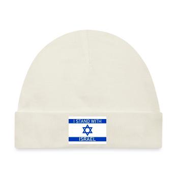 I STAND WITH - Baby Premium Organic Mütze - Naturweiß - Vorne
