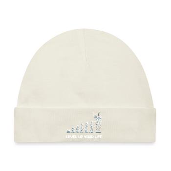 Verbessere dein Leben - Baby Premium Organic Mütze - Naturweiß - Vorne