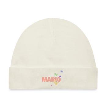 Geschenk für Mario - Baby Premium Organic Mütze - Naturweiß - Vorne