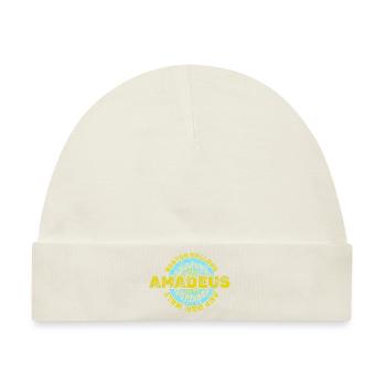 Amadeus als Vorname - Baby Premium Organic Mütze - Naturweiß - Vorne