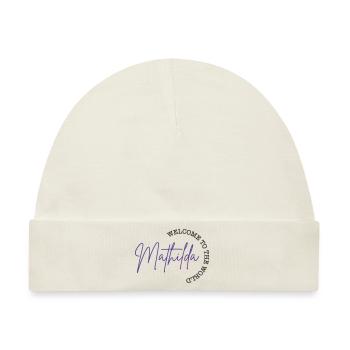 mathilda - Baby Premium Organic Mütze - Naturweiß - Vorne