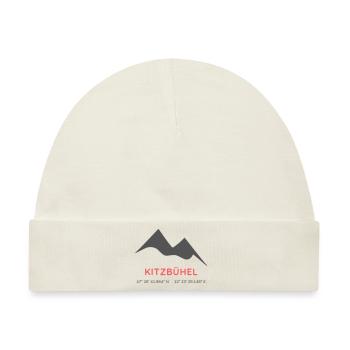 Minimalistisches Kitzbühel-Logo - Baby Premium Organic Mütze - Naturweiß - Vorne
