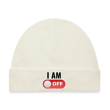 I AM OFF - Baby Premium Organic Mütze - Naturweiß - Vorne
