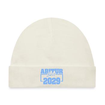 Abiturient 2029 - Baby Premium Organic Mütze - Naturweiß - Vorne