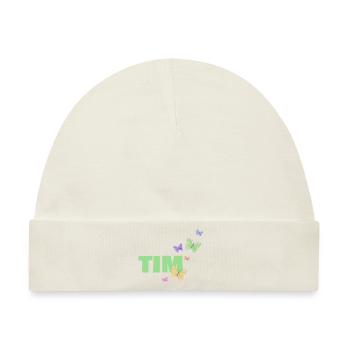 Tim - Baby Premium Organic Mütze - Naturweiß - Vorne