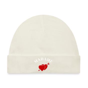Madame Heart Arrow - Braut in spe - Baby Premium Organic Mütze - Naturweiß - Vorne