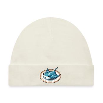 Manta Platte - Baby Premium Organic Mütze - Naturweiß - Vorne