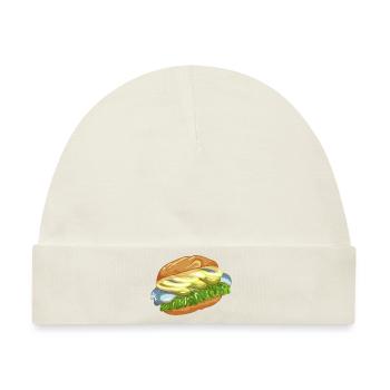 Bismarck Hering Fischbrötchen Fischmarkt Hamburg - Baby Premium Organic Mütze - Naturweiß - Vorne