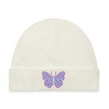 Dekorativer Schmetterling - Baby Premium Organic Mütze - Naturweiß - Vorne
