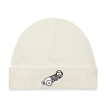 Die Kanone - Baby Premium Organic Mütze - Naturweiß - Vorne