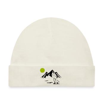 wolf vollmond - Baby Premium Organic Mütze - Naturweiß - Vorne