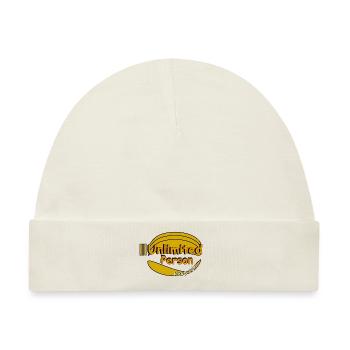 Keep calm - Baby Premium Organic Mütze - Naturweiß - Vorne