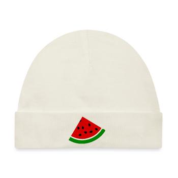 Wassermelone - Baby Premium Organic Mütze - Naturweiß - Vorne
