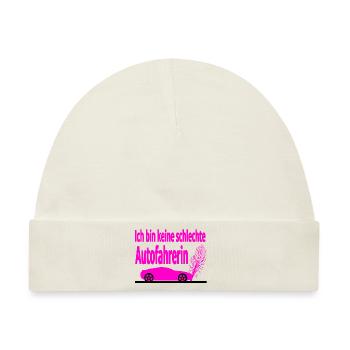 Auto - Baby Premium Organic Mütze - Naturweiß - Vorne