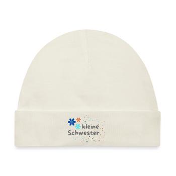 kleine Schwester - Baby Premium Organic Mütze - Naturweiß - Vorne