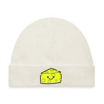 Cheese Smile - Baby Premium Organic Mütze - Naturweiß - Vorne