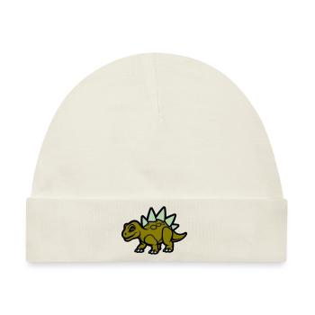 Stegosaurus Comic - Baby Premium Organic Mütze - Naturweiß - Vorne