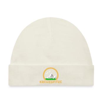 Kreuzspitze als Trekking - Baby Premium Organic Mütze - Naturweiß - Vorne
