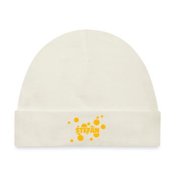 Geschenk für Stefan - Baby Premium Organic Mütze - Naturweiß - Vorne