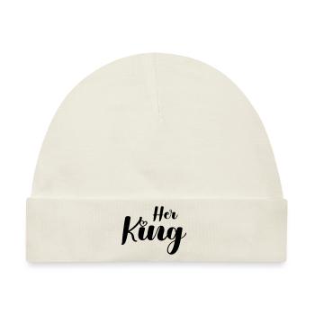 her king - Baby Premium Organic Mütze - Naturweiß - Vorne
