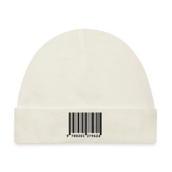 Barcode-Stil - Baby Premium Organic Mütze - Naturweiß - Vorne