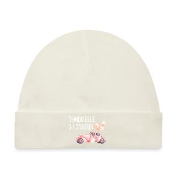 Brautjungfer - Autohochzeit - Baby Premium Organic Mütze - Naturweiß - Vorne