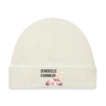 Brautjungfer - Autohochzeit - Baby Premium Organic Mütze - Naturweiß - Vorne