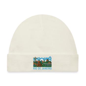 rio de janeiro brasilien - Baby Premium Organic Mütze - Naturweiß - Vorne