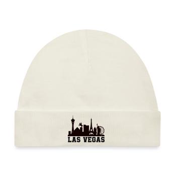 vegas skyline - Baby Premium Organic Mütze - Naturweiß - Vorne