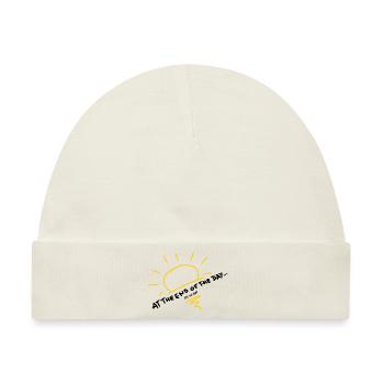 At The end of the Day….. - Baby Premium Organic Mütze - Naturweiß - Vorne