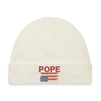 Amerikanische Flagge papst - Baby Premium Organic Mütze - Naturweiß - Vorne