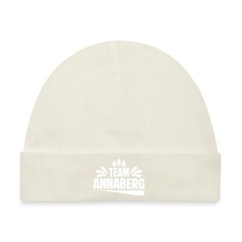 Team Annaberg - Baby Premium Organic Mütze - Naturweiß - Vorne