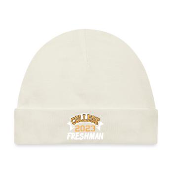 College Freshman Class of 2023 Campus Life - Baby Premium Organic Mütze - Naturweiß - Vorne
