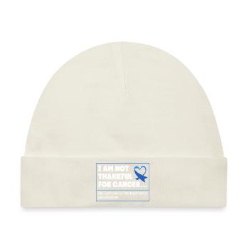 Darm Krebs Dickdarm - Baby Premium Organic Mütze - Naturweiß - Vorne