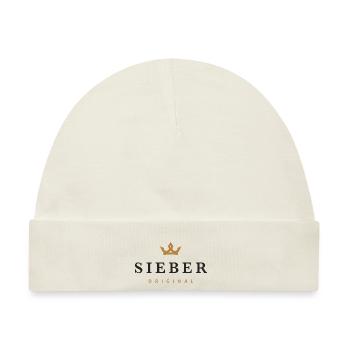 Sieber Original Familienlogo - Baby Premium Organic Mütze - Naturweiß - Vorne