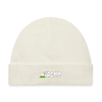 Lammfromm - Du bist unschuldig. IMMER! - Baby Premium Organic Mütze - Naturweiß - Vorne