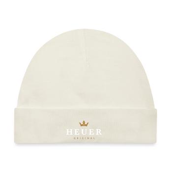 Heuer Original Familienname - Baby Premium Organic Mütze - Naturweiß - Vorne
