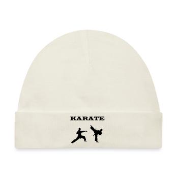 karate - Baby Premium Organic Mütze - Naturweiß - Vorne