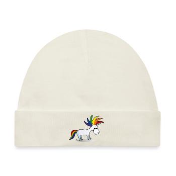 Punk Einhorn - Baby Premium Organic Mütze - Naturweiß - Vorne