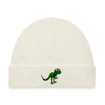 dino - Baby Premium Organic Mütze - Naturweiß - Vorne