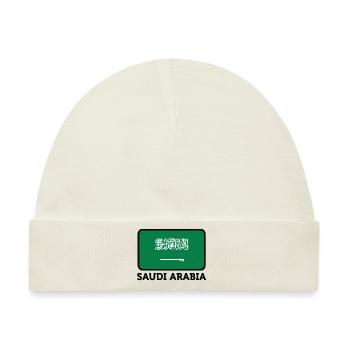 Nationalflagge von Saudi-Arabien - Baby Premium Organic Mütze - Naturweiß - Vorne
