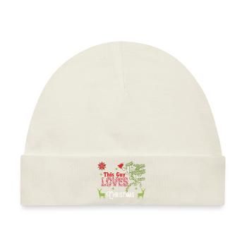 Weihnachten Guy Love Christmas Xmas Geschenk - Baby Premium Organic Mütze - Naturweiß - Vorne