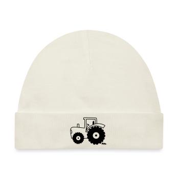 Traktor - Baby Premium Organic Mütze - Naturweiß - Vorne