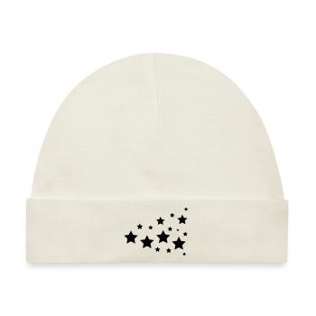stars - Baby Premium Organic Mütze - Naturweiß - Vorne