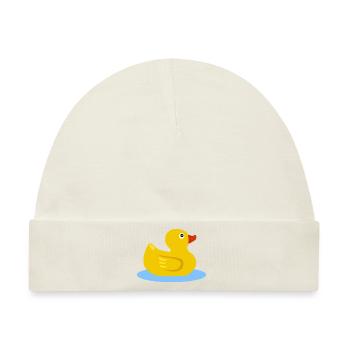 Badeente - Baby Premium Organic Mütze - Naturweiß - Vorne