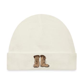 schuhe highheels schoes flipflops boots stiefel21 - Baby Premium Organic Mütze - Naturweiß - Vorne