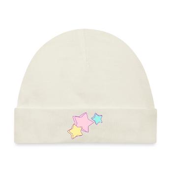 Sterne - Stars - Himmel - Himmelkörper - Baby Premium Organic Mütze - Naturweiß - Vorne
