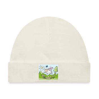 Frühling - Baby Premium Organic Mütze - Naturweiß - Vorne