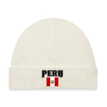 Peru - Baby Premium Organic Mütze - Naturweiß - Vorne