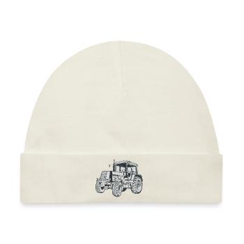 DDR Traktor ZT 300 Serie - Baby Premium Organic Mütze - Naturweiß - Vorne